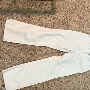 Zara Cream High-Waisted Trousers